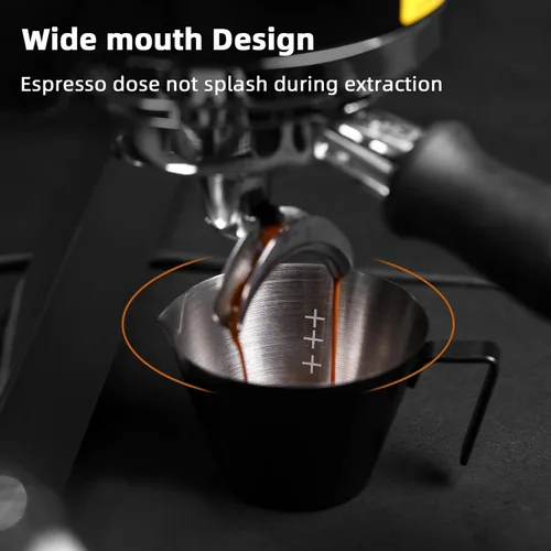 Miniatura 2 de MHW-3BOMBER Taza medidora de café expreso de 2 onzas, tazas de acero inoxidable con asa para salsa de tomate, salsa de bistec, postres, bebidas