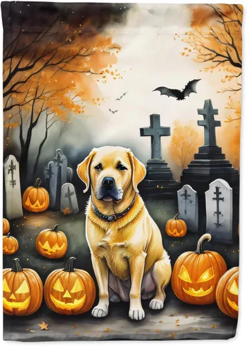 Miniatura 74 de Caroline's Treasures DAC2011GF - Bandera decorativa para jardín de Halloween con diseño de beagle para jardín, jardín, jardín, jardín, multicolor