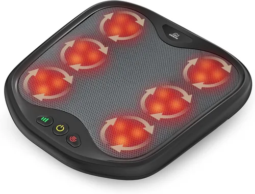 Miniatura 9 de Snailax Shiatsu masajeador de pies con calor, funda lavable, masajeador de amasado para pies y espalda, calentador de pies eléctrico, máquina