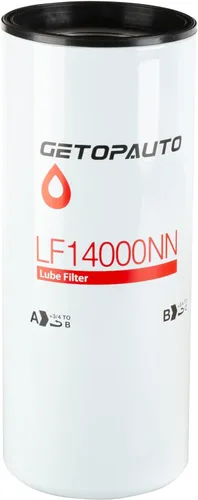 GETOPAUTO LF14000NN Filtro de aceite/lubricante compatible con motores diésel ISX ISM QSX QSM QST X15 M11 que reemplaza LF14000NN 4367100 LF9080