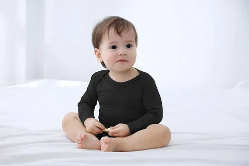 Miniatura 5 de Body de bebé con puños de manopla, body de bambú, pijama de manga larga para niño y niña