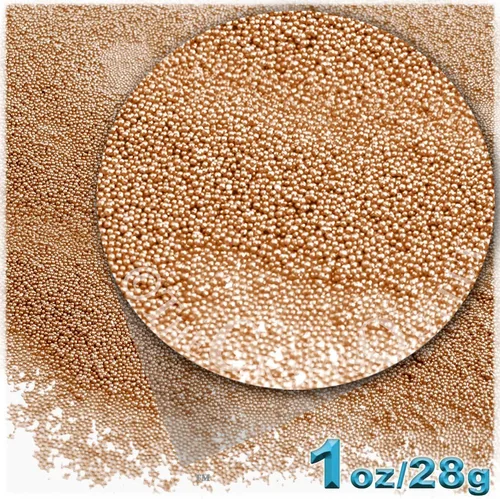 Miniatura 2 de The Crafts Outlet 1 oz = 0.99 oz Microperlas de plástico Nohole 0.024 in opaco marfil Peal