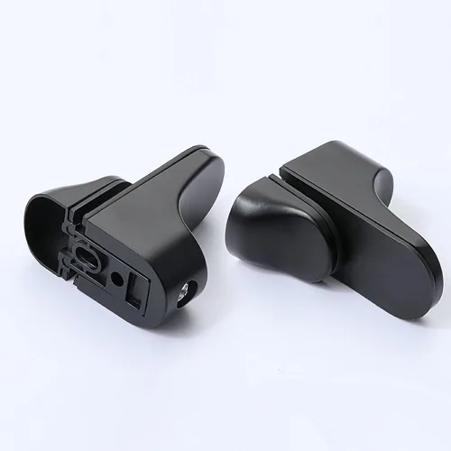 Miniatura 5 de Soporte de pared ajustable para estante de madera/vidrio, negro, paquete de 2