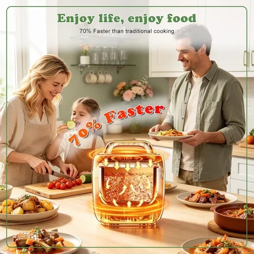 Miniatura 5 de Fullwill Olla a presión eléctrica 7 en 1 Lite de 3 cuartos de galón, olla de cocción lenta, olla arrocera, vaporera, salteado, calentador, olla