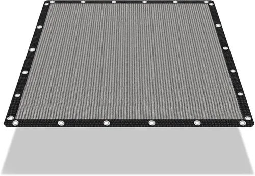 Miniatura 21 de EMERIT 90% Tela de sombra para patio, jardín, pérgola, toldo con ojales (gris, 10 x 14 pies)