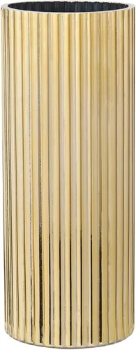 Miniatura 10 de Jarrón de vidrio ámbar para flores, jarrones de vidrio acanalados, jarrones altos de vidrio para tulipanes, jarrón de vidrio moderno para sala