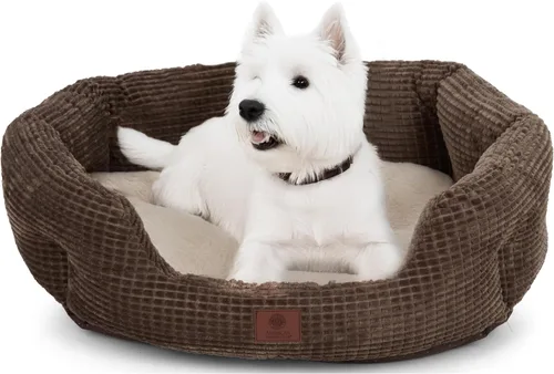 Miniatura 9 de American Kennel Club Cama para perro de 26 pulgadas, textura de palomitas de maíz, lavable, antideslizante, para perros medianos y grandes
