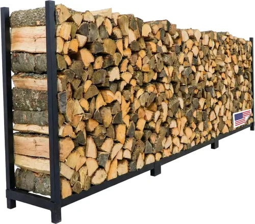 Miniatura 11 de Woodhaven Estante para leña de 12 pies – Marca americana – Estante elevado de almacenamiento de madera de 3/4 cables – Mantiene la madera seca