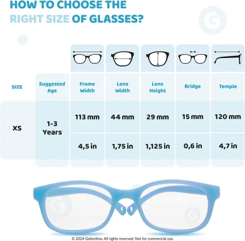 Miniatura 38 de Lentes de marco flexible para niños pequeños, lentes irrompibles para niños de 1 a 3 años, lentes graduados flexibles, marcos de anteojos para niños