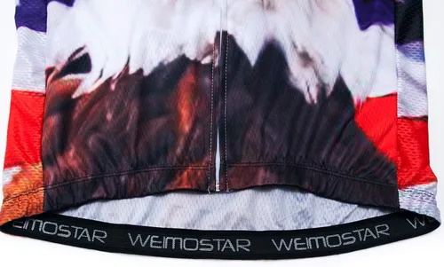 Miniatura 168 de Weimostar Hombre Ciclismo Jersey Manga Corta Bicicleta Ropa Multicolor Diamante