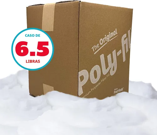 Miniatura 3 de Fairfield The Original Poly-Fil, relleno de fibra de poliéster de alta calidad, relleno de almohada suave, relleno para animales de peluche