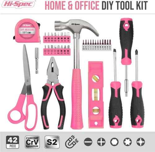 Miniatura 2 de Hi-Spec Kit de herramientas, juego de herramientas manuales para el hogar general con caja de almacenamiento, kit de herramientas compacto todo