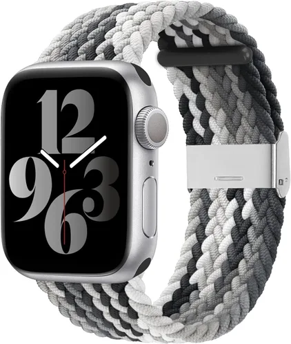 Miniatura 36 de Bandiction - Correas compatibles con Apple Watch de 44mm 40mm 38mm 42mm 41mm 45mm 46mm 49mm, bandas iWatch para mujeres y hombres, correa elástica