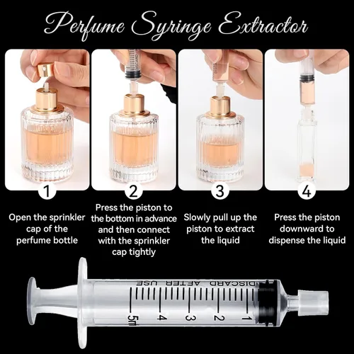 Miniatura 3 de 10 piezas de kit de herramientas de recarga de perfume, herramientas de transferencia de dispensador de perfume de plástico, juego de herramientas
