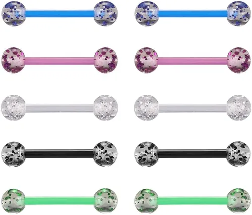 Miniatura 9 de Anillos de pezón de plástico transparente de 0.49 oz y 0.56 oz para cirugía, embarazo embarazada, destete de maternidad, joyería de piercing