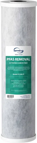 Miniatura 11 de iSpring FCRC25B - Cartucho de repuesto de filtro de agua de alta capacidad de 20 x 4.5 pulgadas, reductor de plomo, blanco, 1 unidad (paquete de 1)