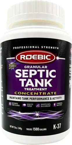 Miniatura 8 de Roebic K-37-Q-C1500-4 Tratamiento de fosa séptica: 32 oz, concentrado de 16 oz, fórmula incolora, segura para todos los sistemas de plomería