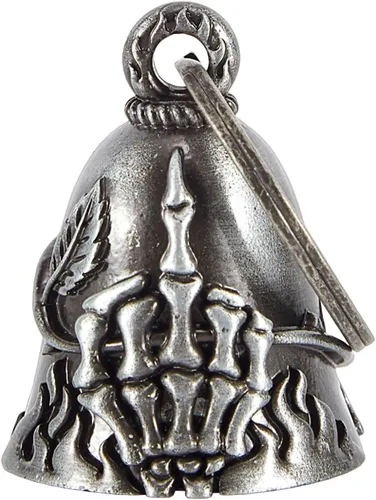 Miniatura 11 de Dream Apparel Campana de motocicleta con diseño de ángel guardián de viaje Gremlin para motociclista para hombres y mujeres, llavero de regalo
