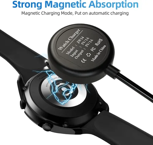 Miniatura 5 de Cargador USB C Galaxy Watch 7 compatible con Samsung Galaxy Watch 7/6 Classic/6/5 Pro/5/4/4 Classic/3/Active 2/Active, base de carga inalámbrica