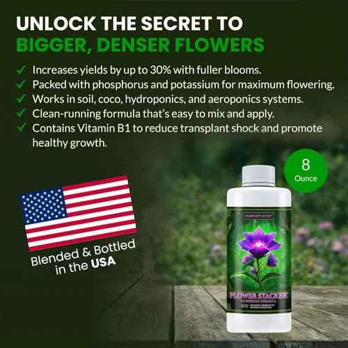 Miniatura 3 de Humboldts Secret Flower Stacker - El mejor alimento para plantas – Deja que tus flores maduren hasta su máximo potencial., 8 onzas