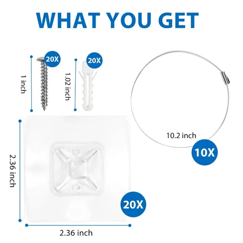 Miniatura 6 de Anclajes Adhesivos de Pared para Muebles (10 Pares 20 Paquetes), Vinkqiado Correas de Seguridad Anti Volcado para Muebles a Prueba de Bebés