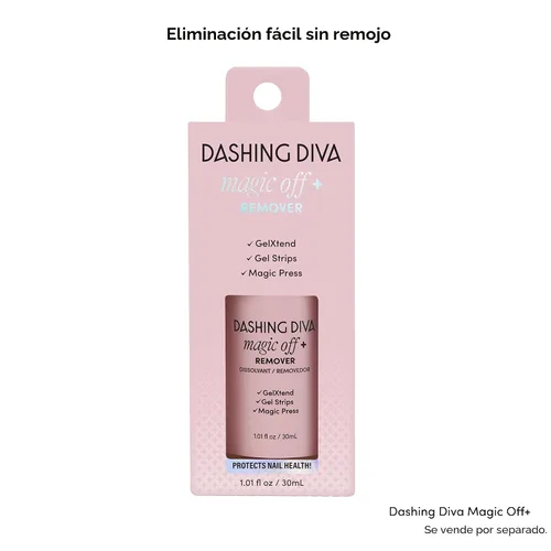 Miniatura 6 de Dashing Diva Flor Azul - Tiras de uñas de gel brillantes, sin rayos UV, resistentes al astillado, de larga duración, juego de manicura de 3 piezas