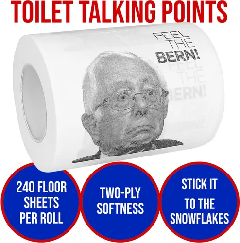 Miniatura 2 de Bernie Sanders - Papel higiénico novedoso, paquete de 3, divertido regalo político para republicanos, humor demócrata impreso por Fairly Odd