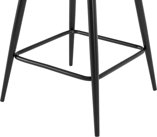 Miniatura 10 de Crosley Furniture Weston - Juego de 2 taburetes de bar tapizados con altura de mostrador, color marrón desgastado/negro mate