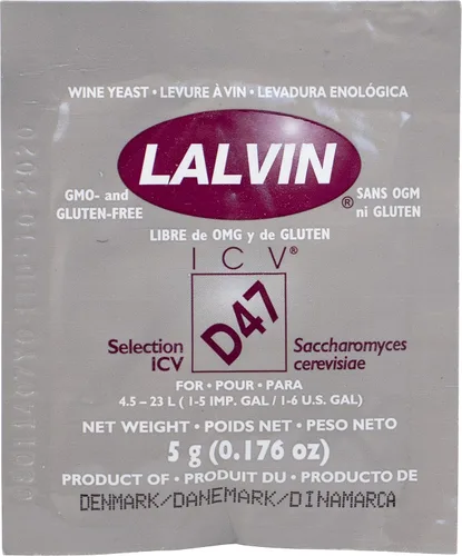 Lalvin D 47 ICV Levadura de vino - 0.18 oz sobre