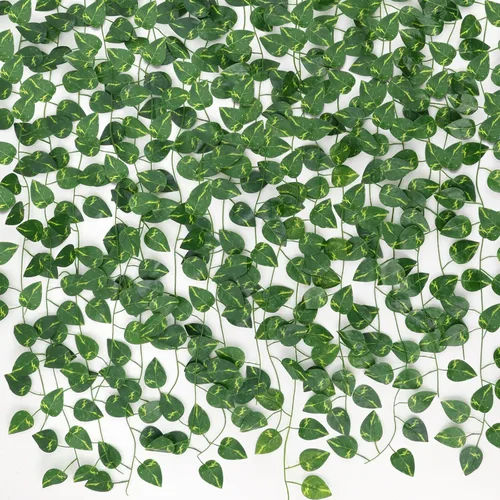 CEWOR Paquete de 10 enredaderas artificiales para decoración de habitaciones, guirnalda de hiedra artificial, enredaderas falsas para colgar plantas