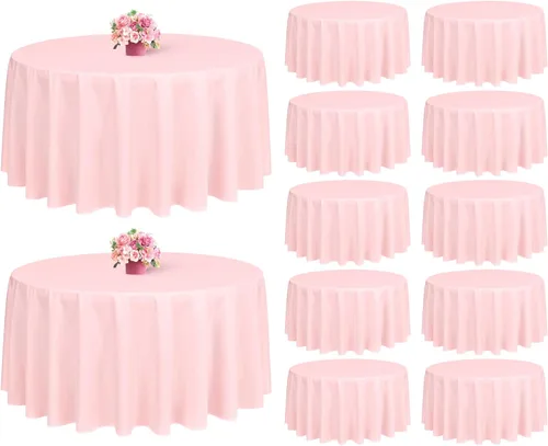 Miniatura 56 de Showgeous Paquete de 4 manteles rectangulares de poliéster de 60 x 102 pulgadas, resistentes a las arrugas, lavables, para bodas, mesas de comedor