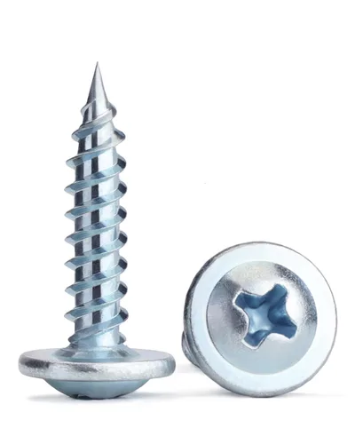 Miniatura 11 de (350 piezas) Tornillos para madera #8×5/8" de acero aleado estándar Phillips cabeza de brida autorroscantes rápidos por B1jounie YA plateado