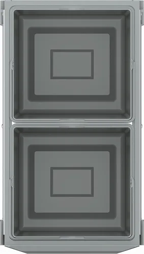Miniatura 3 de GROHE Sistema de residuos de cocina – 2 contenedores (15L cada uno), acción telescópica, montado en el suelo para armarios de 11.8 in o más, se