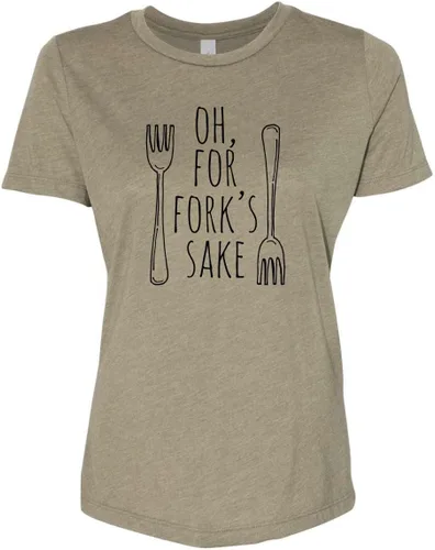 Miniatura 8 de Cute Women's Screen Printed Crew Neck Tee, Shirts With Sayings, Dusty Blue or Olive