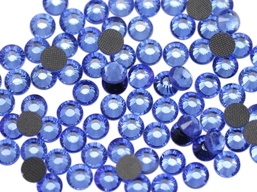 Miniatura 15 de Allstarco SS6 0.071 in Azul Aguamarina Y202 - Diamantes de imitación termoadhesivos de cristal DMC termoadhesivos para arte de uñas, set de calor