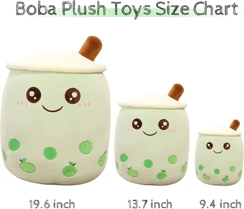 Miniatura 6 de VHYHCY - Lindo cojín de peluche Boba, peluche en forma de taza de té con burbujas, almohada de peluche en forma de taza de té con leche, almohada
