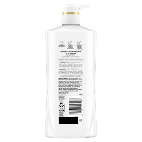 Miniatura 9 de Pantene Juego de champú y acondicionador, suave y liso, control del encrespamiento con antioxidantes, nutritivo para todo tipo de cabello, rizado