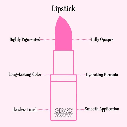 Miniatura 2 de Gerard Cosmetics Lipstick Underground, lápiz labial gris malva con acabado satinado de lujo, altamente pigmentado, fórmula suave con ingredientes