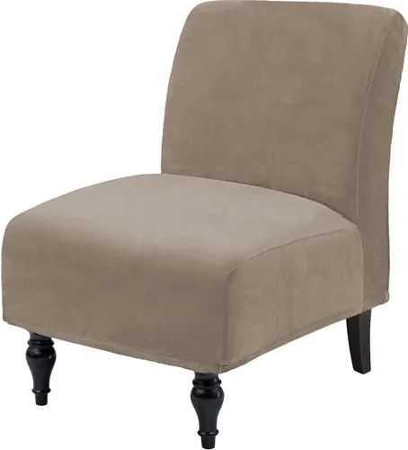 Miniatura 8 de Fundas decorativas de terciopelo para sillas sin brazos, de alta elasticidad, protector de muebles extraíble para sala de estar, comedor, hotel