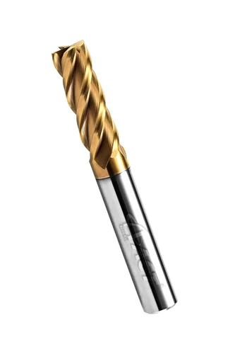 ACCUT A4KES - Fresa cuadrada de carburo de 0.039 pulgadas - Broca de fresado de 4 flautas para acero, forja o acero endurecido, cobre, aleaciones y