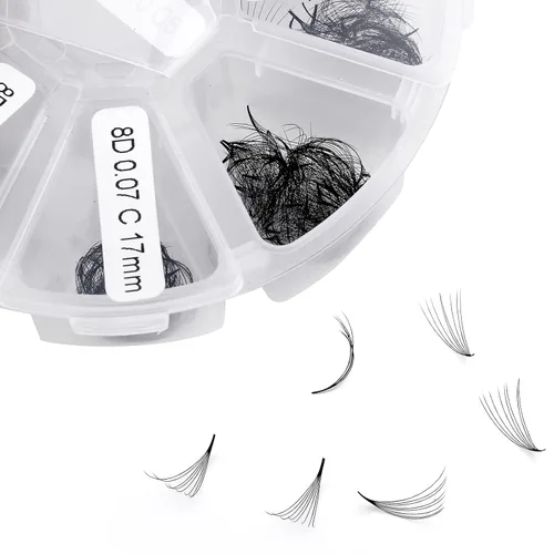 Miniatura 19 de Racimos de pestañas 60D/80D, extensiones de pestañas DIY, pestañas rizadas D, racimos de pestañas esponjosas, longitud mixta 12-16 mm, racimos