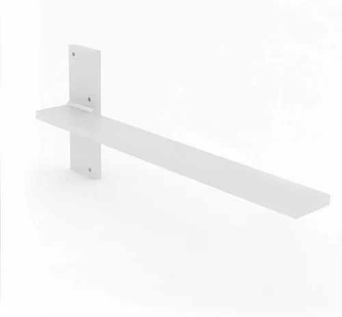 Miniatura 14 de Soporte de pared flotante para encimera, soportes de pared resistentes para crear bancos flotantes, escritorio, tocador, bar o repisa, acero