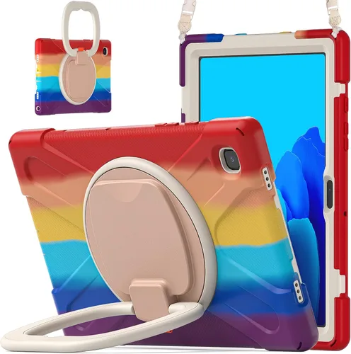 Miniatura 40 de 360 Rotation Case for Galaxy Tab ActivePro/Tab Active4 Pro/Active 5 Pro 10.1" Sturdy Cover Rotate Ring Stand Shoulder Carrying Strap Hand Strap
