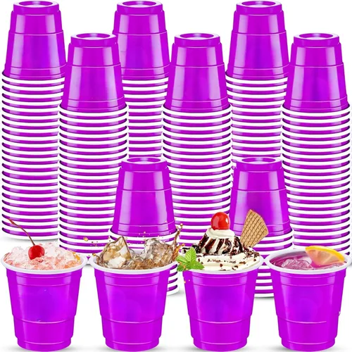 Miniatura 39 de 500 piezas Vasos de Chupito de Plástico Lake Bule de 2 onzas vasos de chupito azules Revelación de Género vasos de chupito desechables para beber