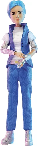 Disney Princess Zombies 3 A-spen Fashion Doll - Muñeca de 12 pulgadas con pelo azul, traje de alienígena, zapatos y accesorios. Juguete para niños a
