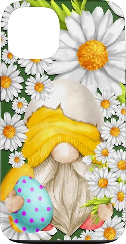 Miniatura 7 de iPhone 16 Easter Chick Gnome Graphic For Women Floral Daisy Flower Case