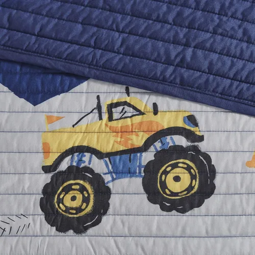 Miniatura 12 de Intelligent Design Juego de edredón reversible Nash para niños, diseño divertido y vibrante, ropa de cama ligera para todas las estaciones, colcha