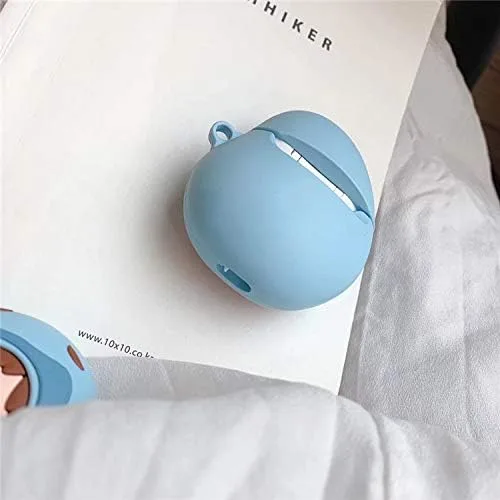 Miniatura 6 de Funda de silicona suave con clip de gancho para llavero para Apple Airpods 1 2 1ª 2ª generación 3D de dibujos animados anime personaje japonés