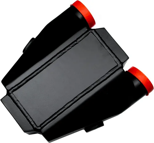 Miniatura 9 de Universal 11" X9.5" X3.5" 2.5" Intercooler de agua a aire Entrada de aire NPT 1/2 Negro