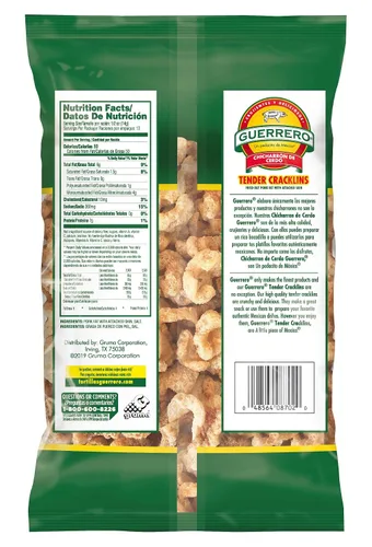 Miniatura 2 de Guerrero, Chicharrone Snack Crisps, Tender Cracklins, 6.5 onzas